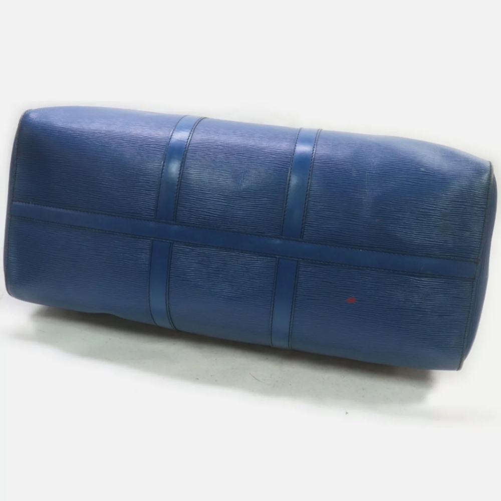 Louis Vuitton Blue epi keepall 50 - Picture 3 of 8